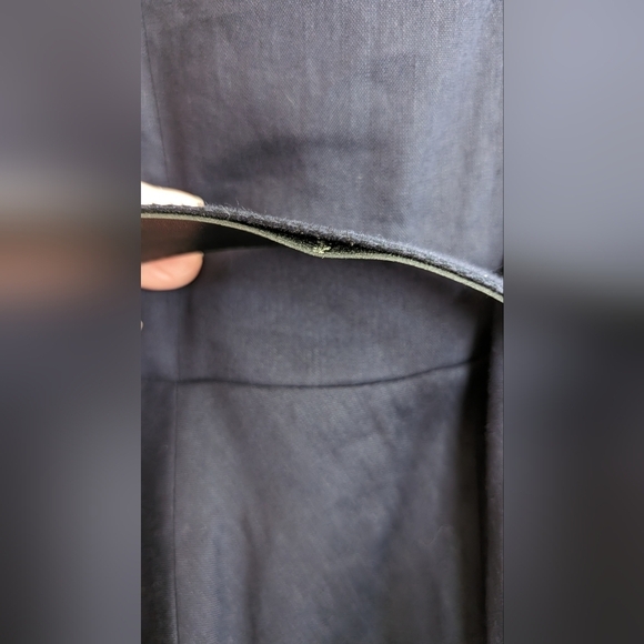 Jones NY Collection Capri Linen Blend Indigo Belted Sleeveless Dress Size 4P NWT - Picture 8 of 9